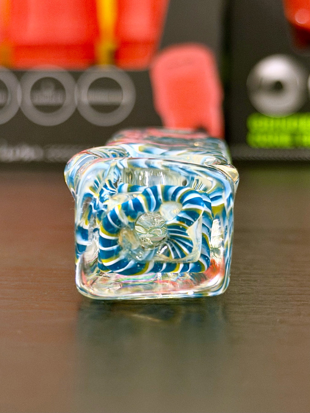 Aqua Swirl Block