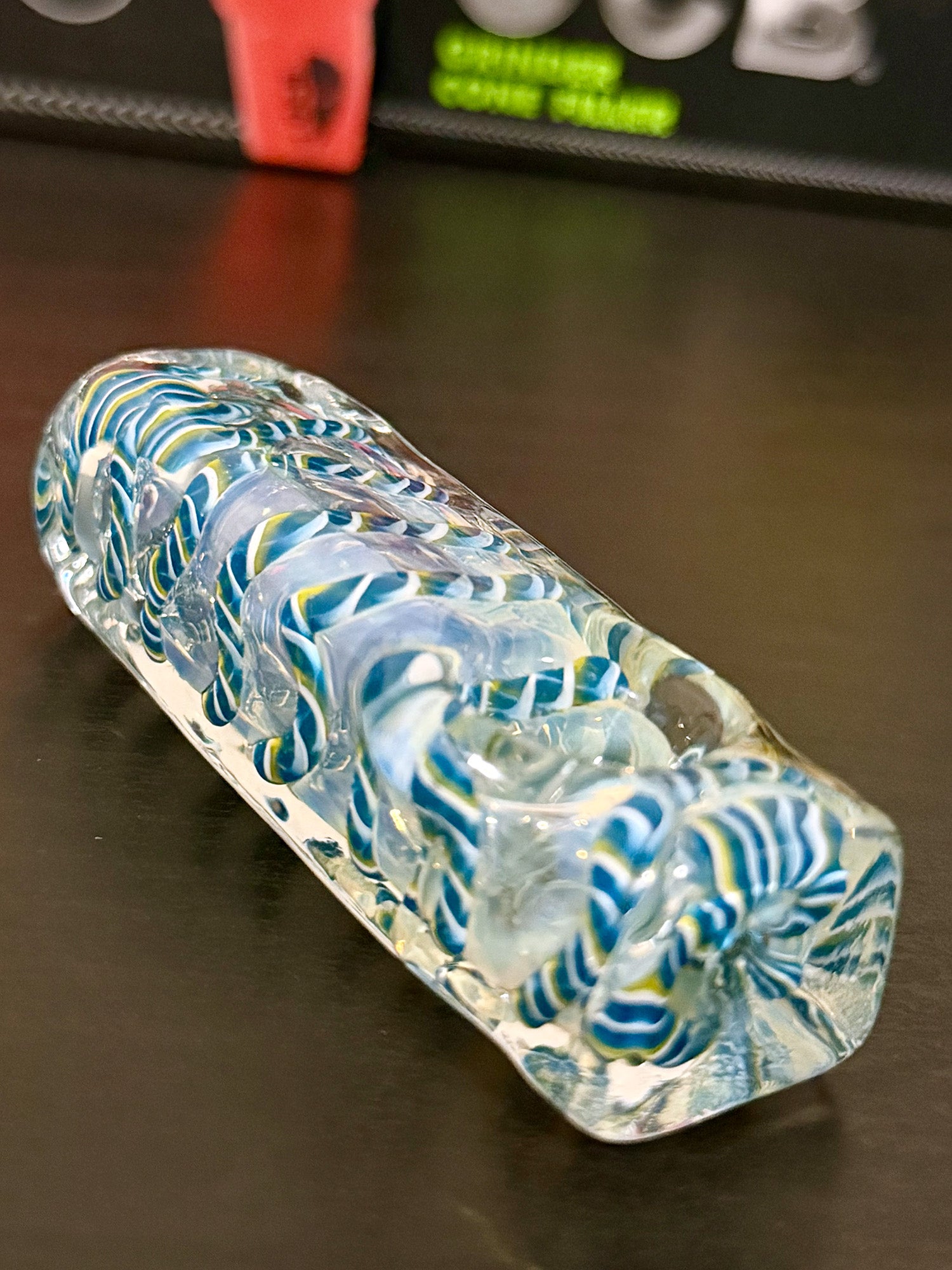 Aqua Swirl Block