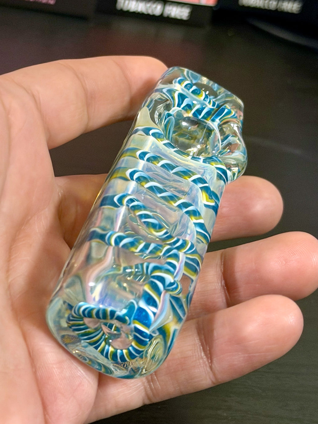 Aqua Swirl Block