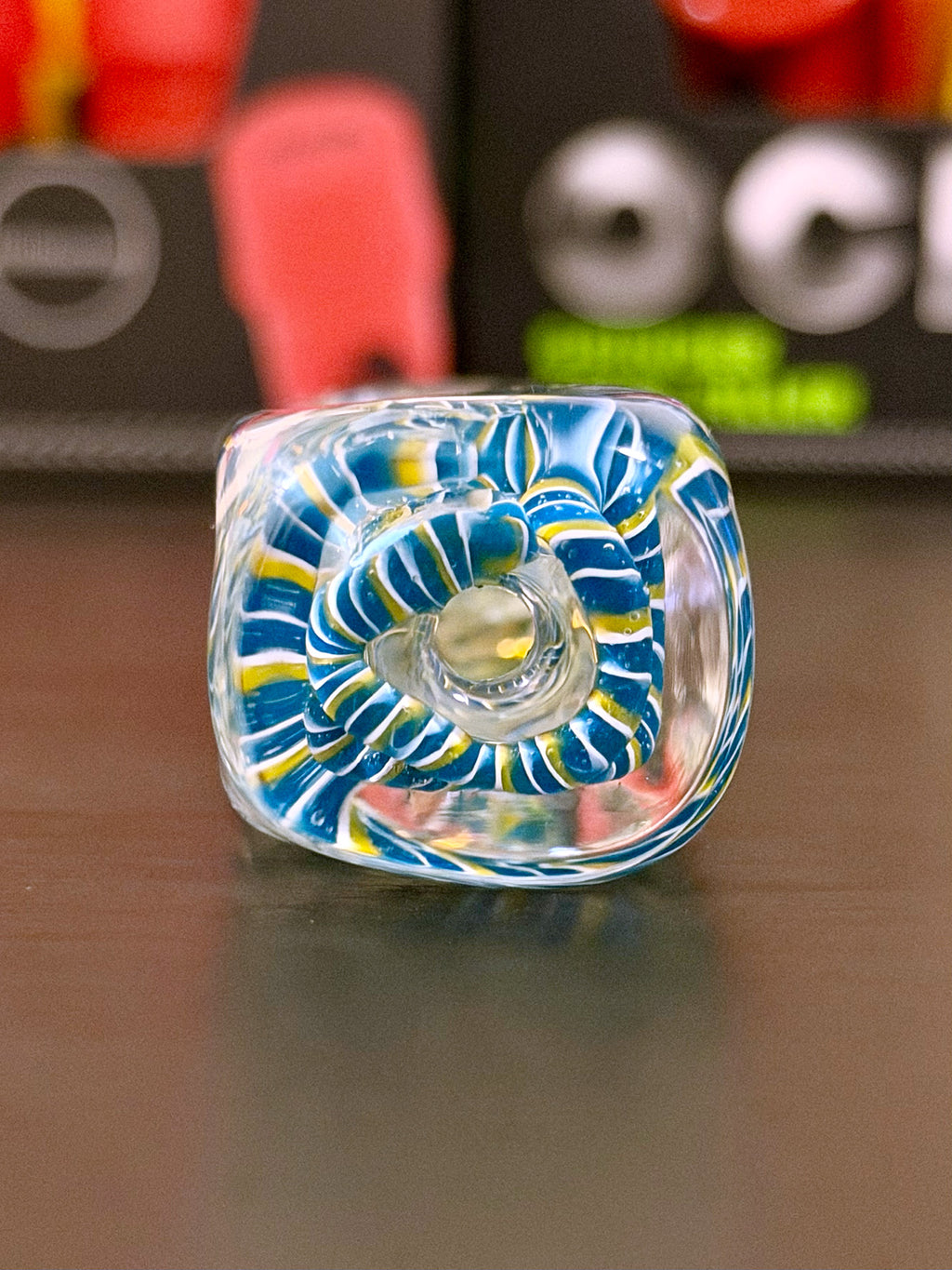 Aqua Swirl Block