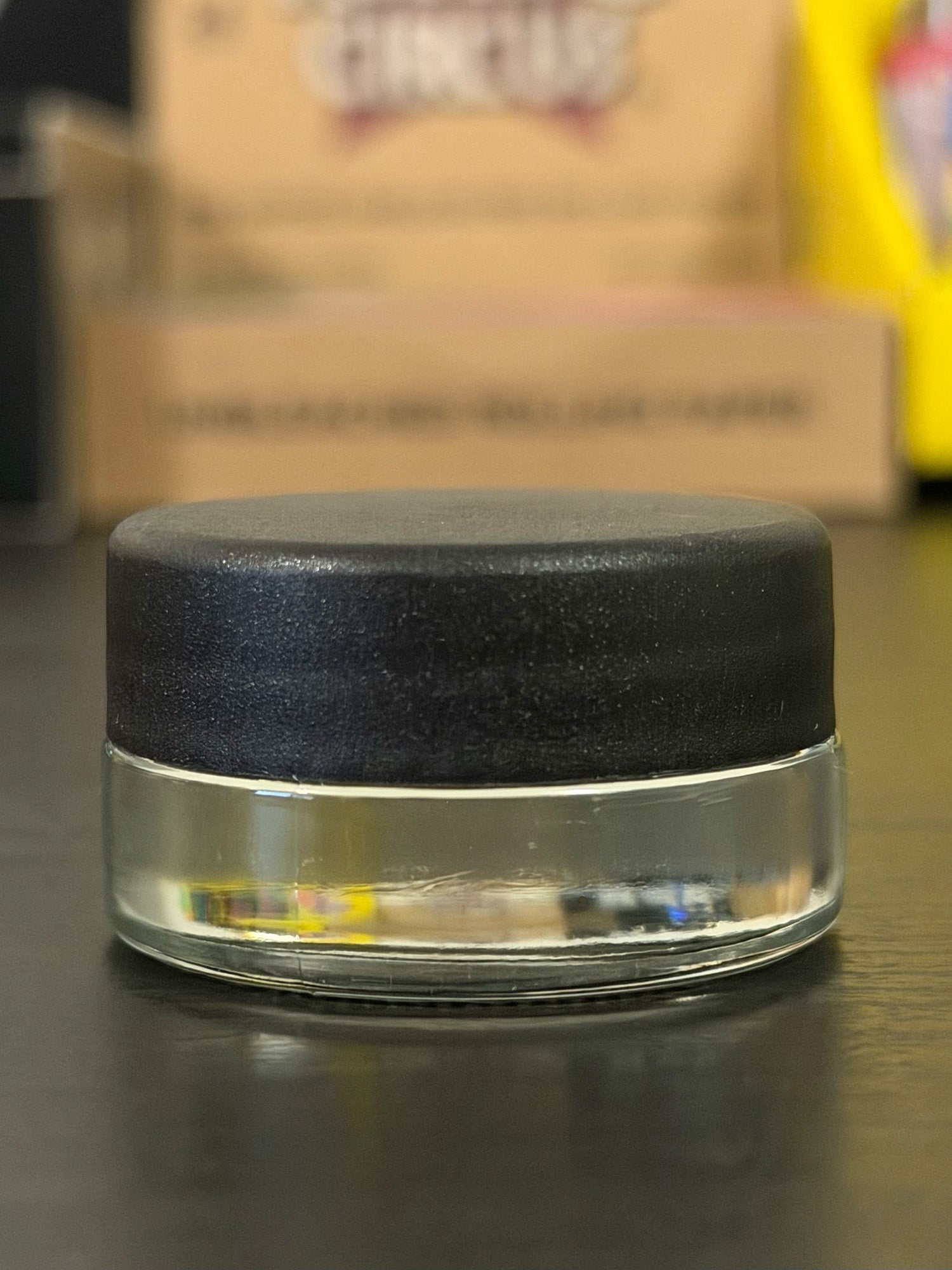 Contenedor Hermético de Vidrio con Tapa Negra | 40 mm