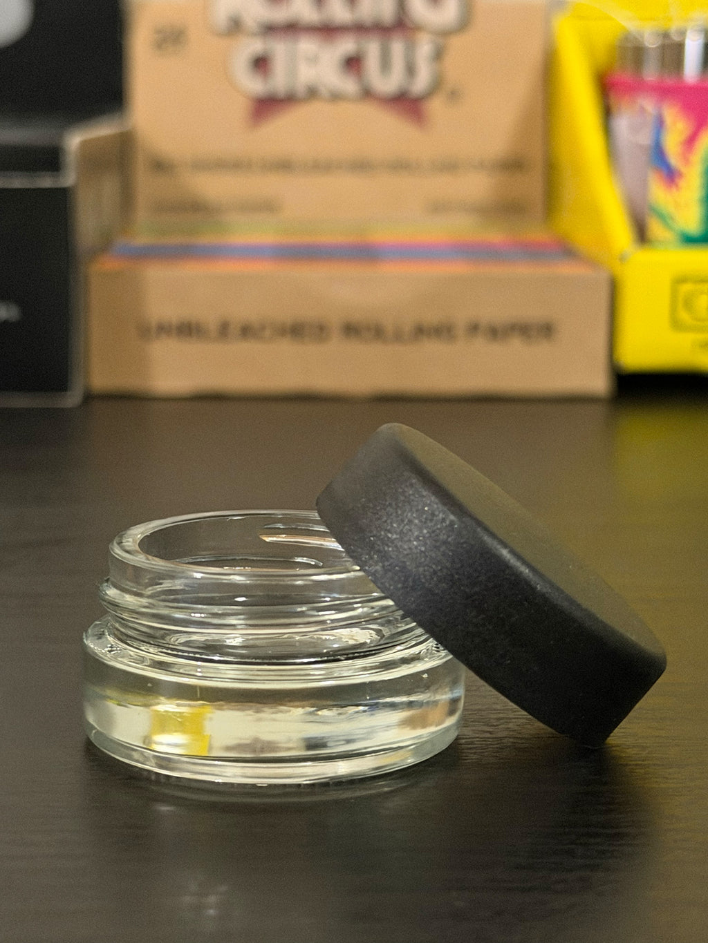 Contenedor Hermético de Vidrio con Tapa Negra | 40 mm