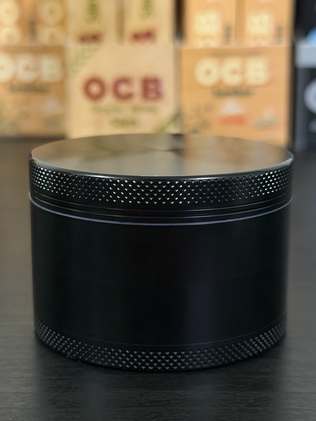 Grinder Aluminio Negro 4 Piezas | 62 mm