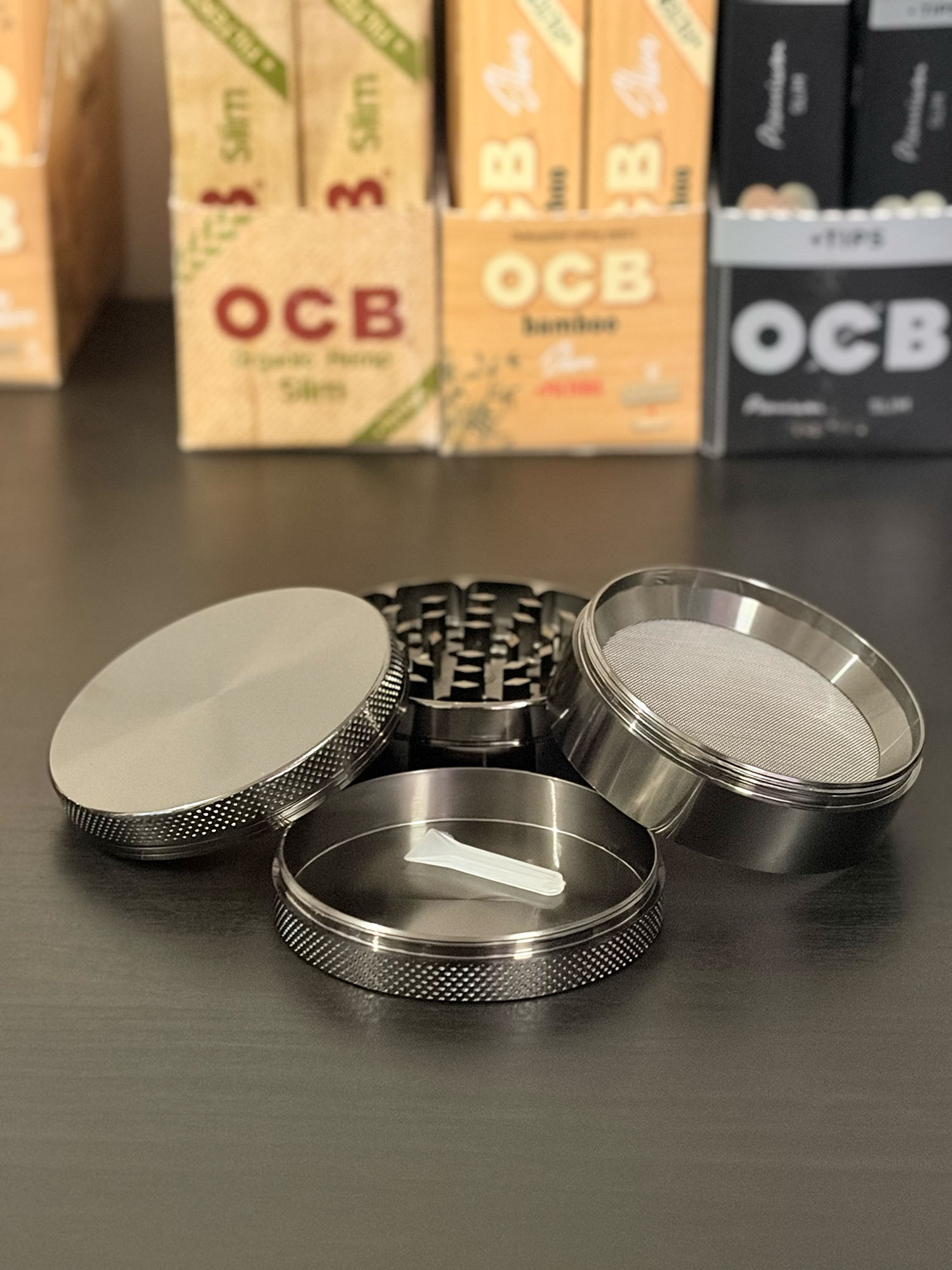 Grinder Aluminio Grafito 4 Piezas | 62 mm