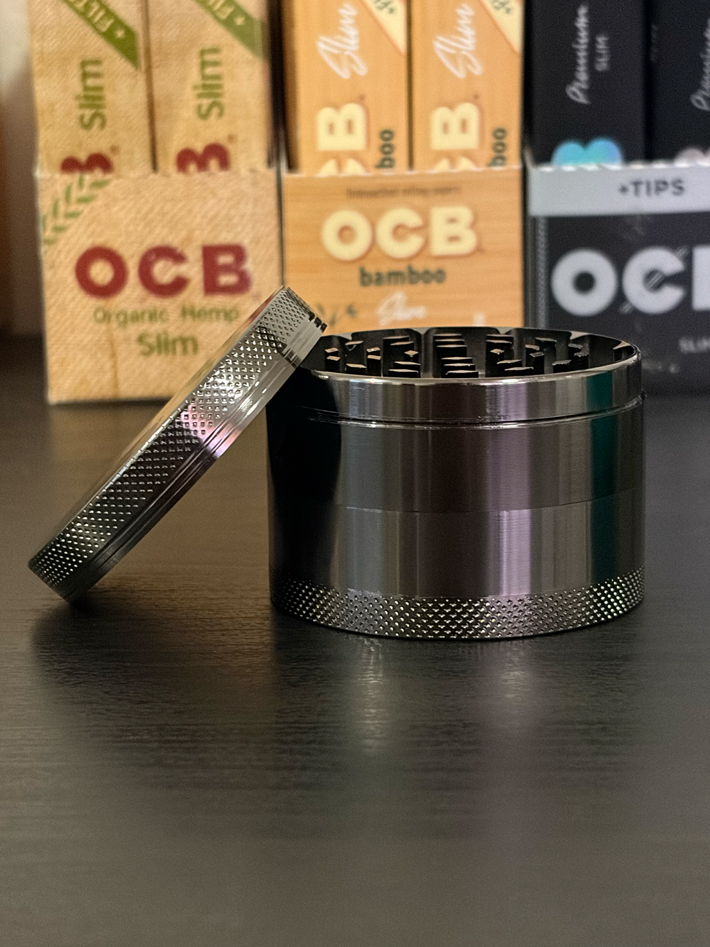 Grinder Aluminio Grafito 4 Piezas | 62 mm