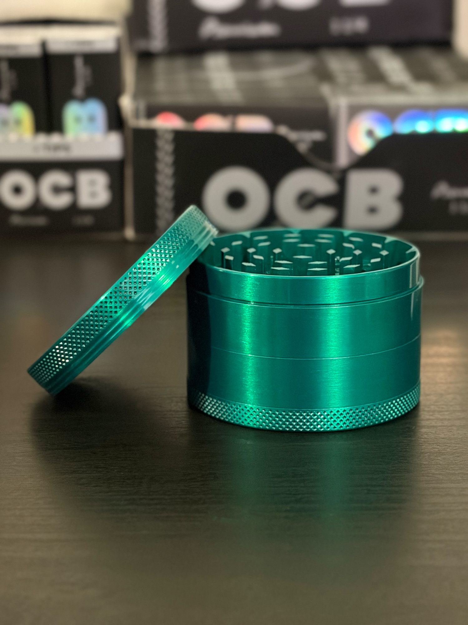 Grinder Aluminio Verde 4 Piezas | 62 mm