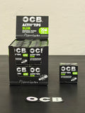 OCB Activ Tips Slim Carbón (con tapas de cerámica) | 10 piezas
