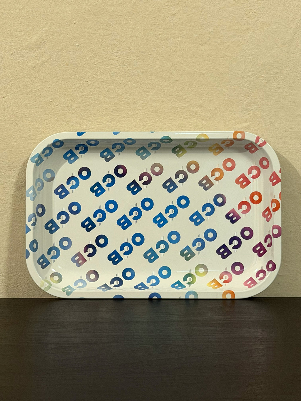 OCB Charola Metálica Multicolor | 29 x 19 cm