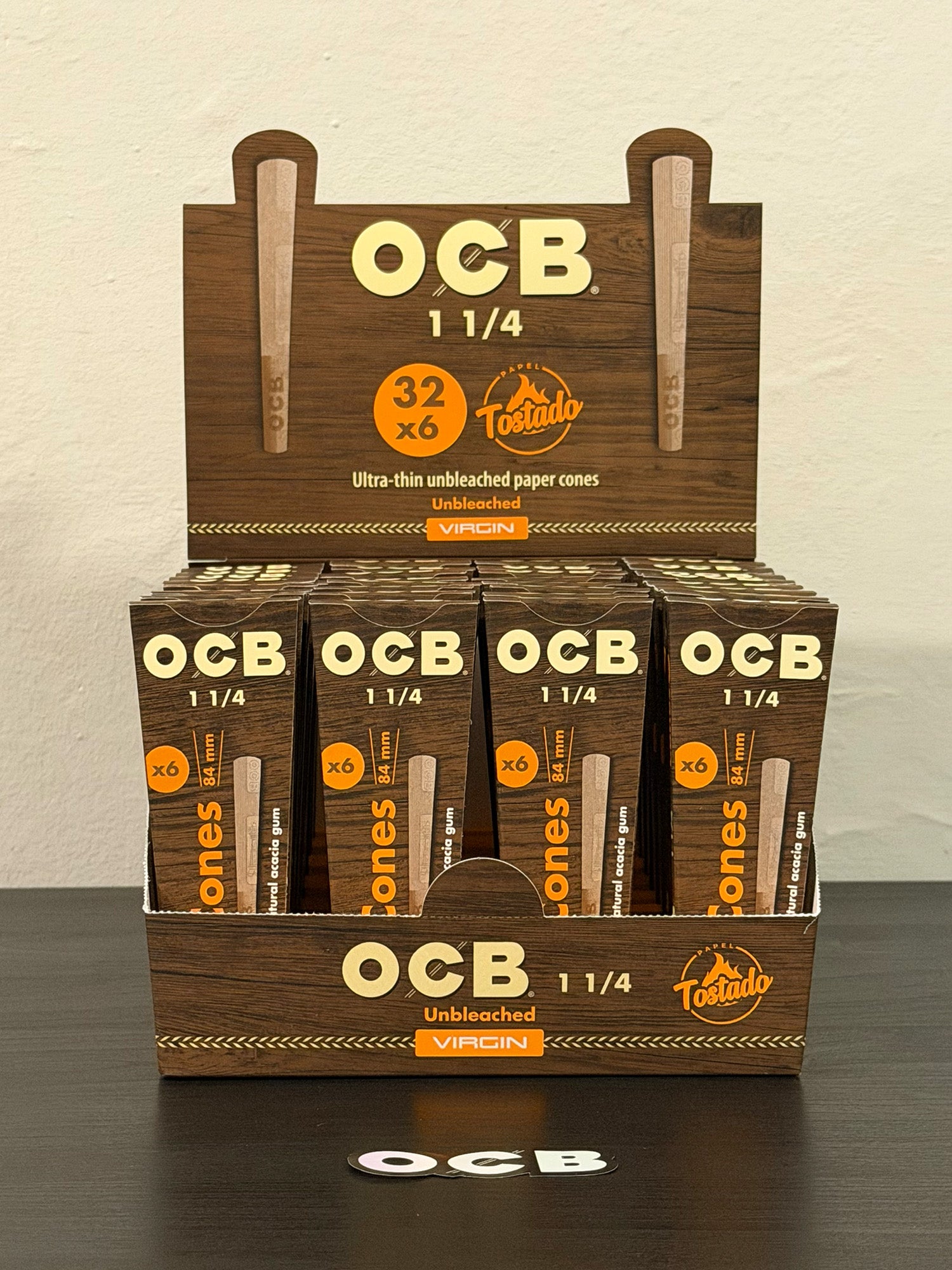 OCB Conos Pre Rolados Virgin 1 1/4 | Pack de 6