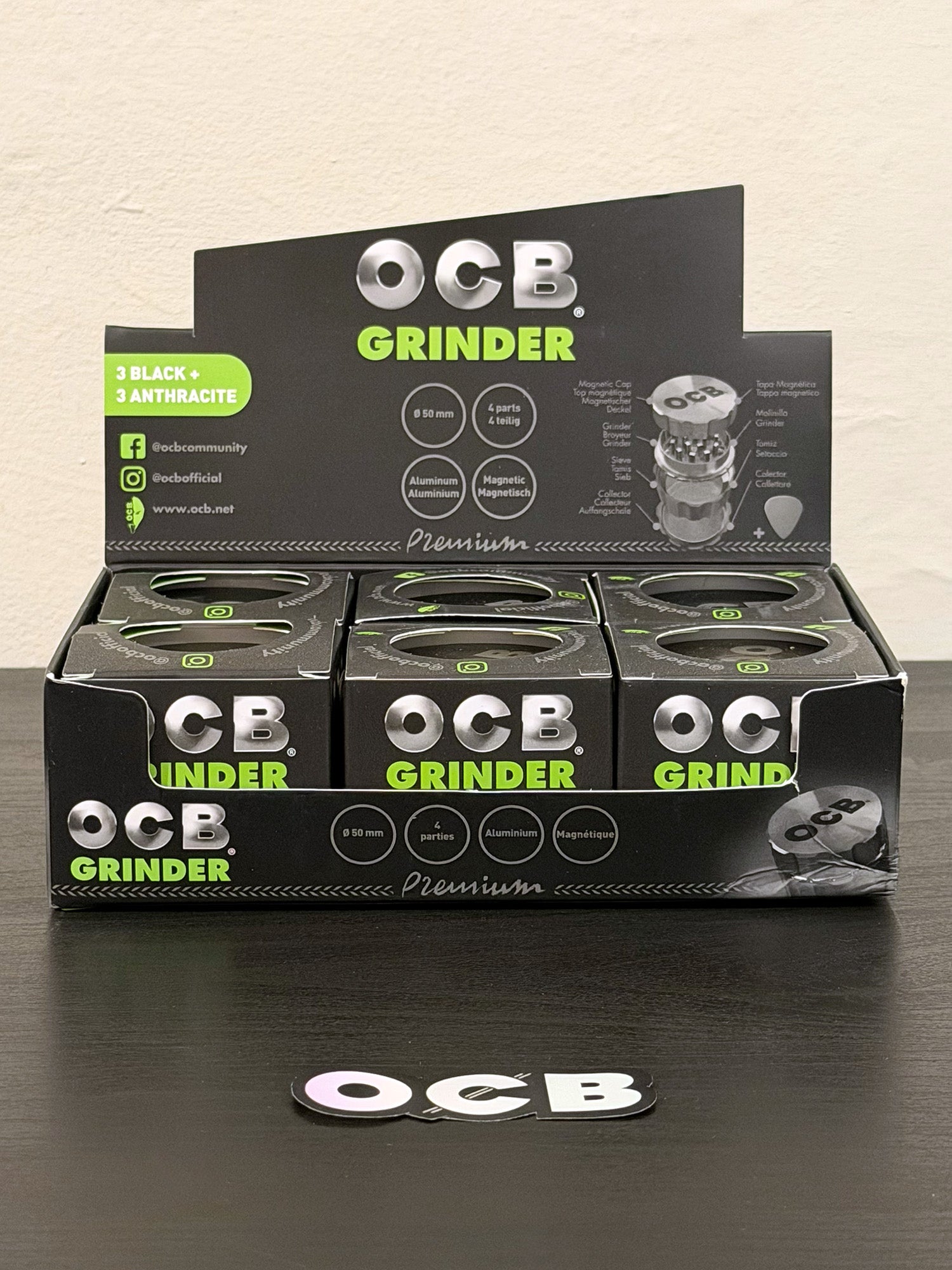 Grinder OCB Metálico 4 Piezas | 50 mm